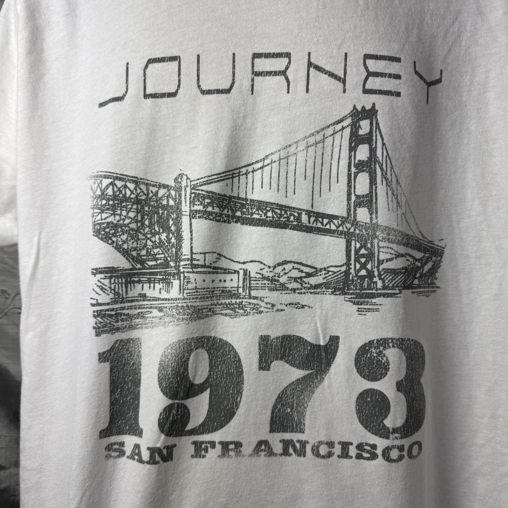 Journey 1973 San Francisco White Women’s Tee Size 2XL - Picture 2 of 7